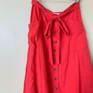 Anthro Maeve Button A-like skirt